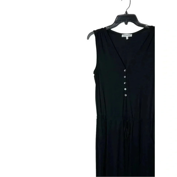 1695. HEARTLOOM SLEEVELESS JUMPSUIT BLACK IN COLOR SIZE XSMALL V NECKLINE - Picture 4 of 10